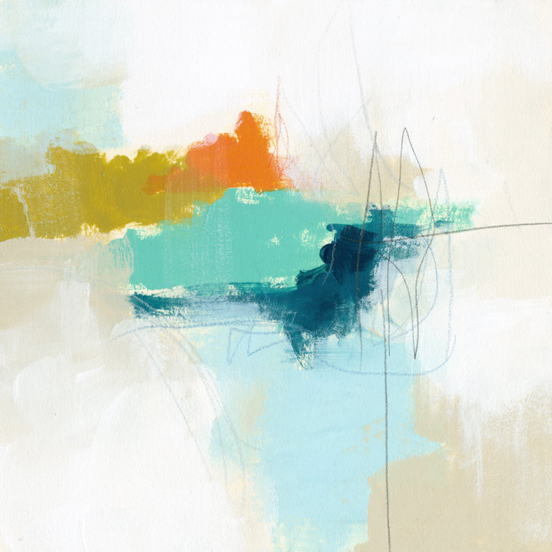 Atmospheric I by June Erica Vess - Wrapped Canvas Painting, 30cm H x 30cm W x 3.8cm D