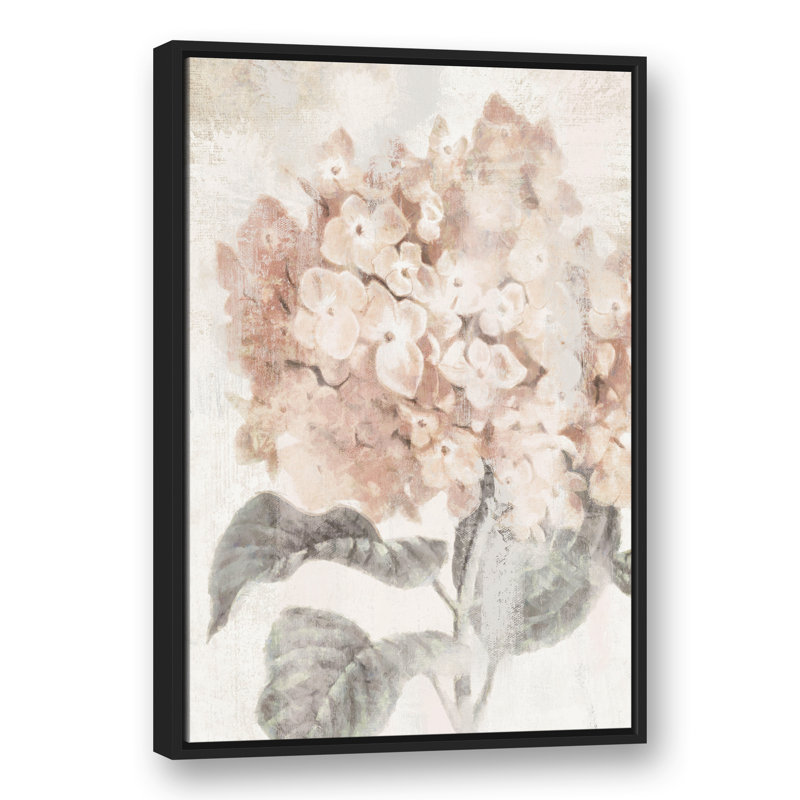 Gros plan hortensia, reproduction sur toile, H 37,75 po x l 25,75 po