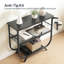 Console à 3 niveaux avec tablette de rangement et crochets en S, table de canapé étroite derrière le canapé, le vestibule, le couloir et le salon
