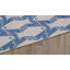Tapis ivoire et bleu lavable à la machine Fiennes-527003877