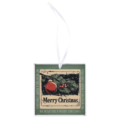 Ornement We Wish You A Merry Christmas