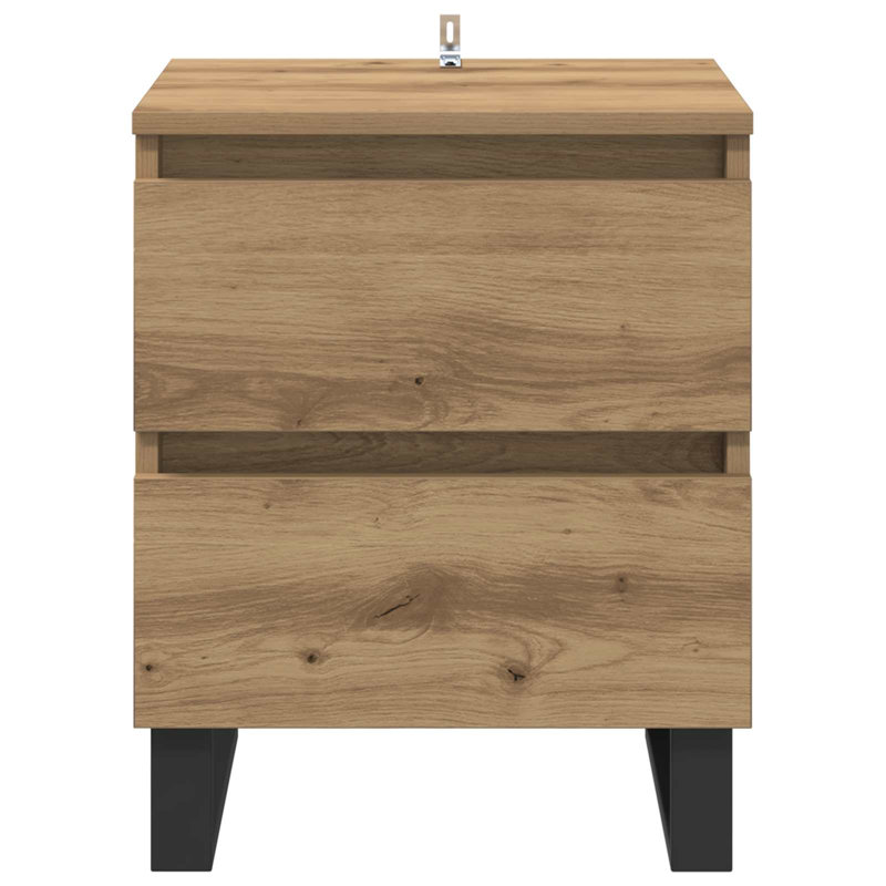 40 cm W Steel Bedside Table