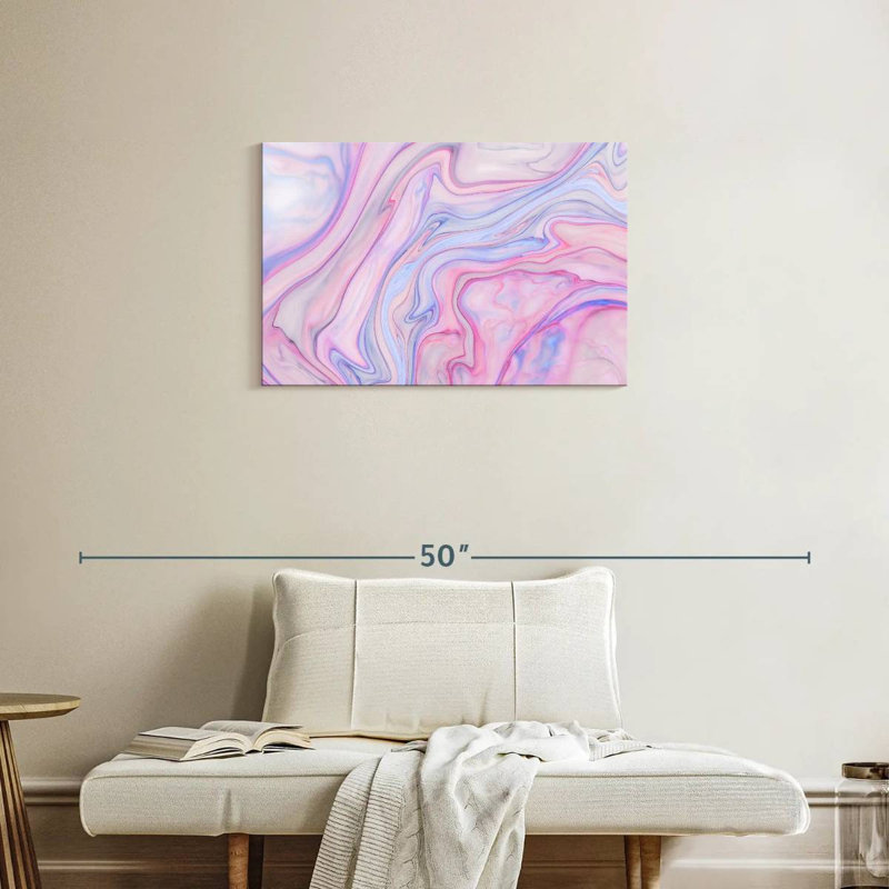 Avery Abstract Pink Marble, 20" H x 30" W