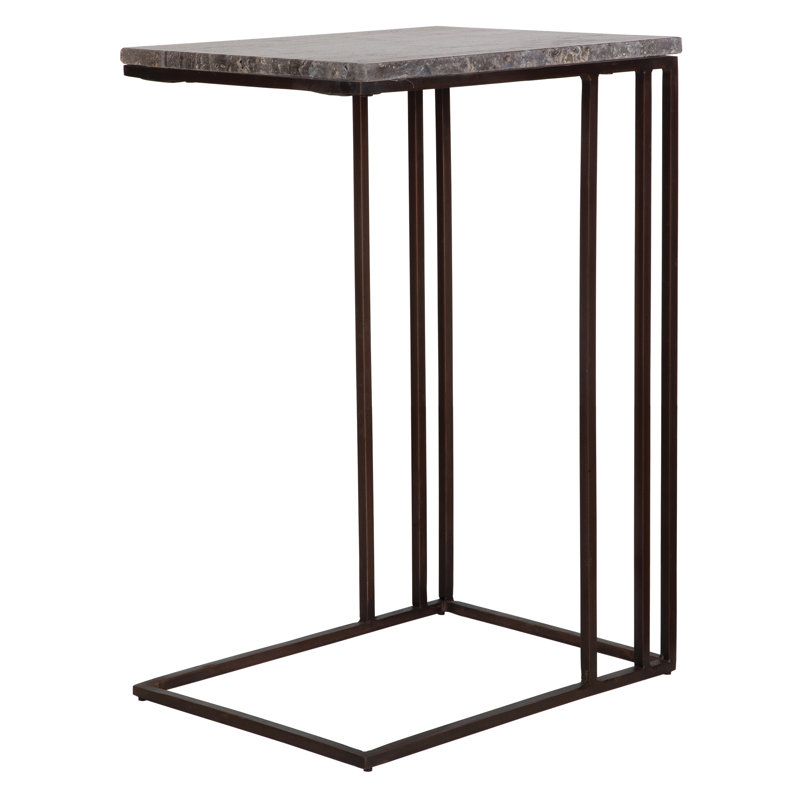 Amat Travertine Accent Table