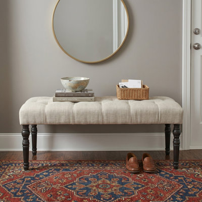 Brookwood Polyester Blend Upholstered Bench