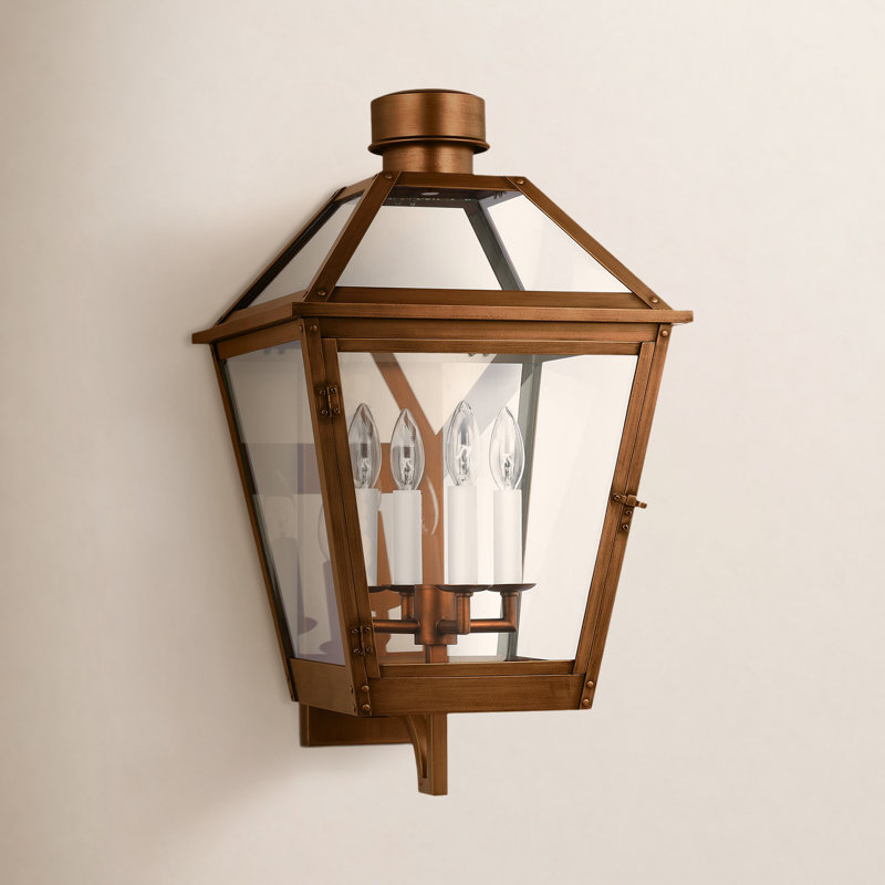 Yelena Wall Light, Natural Copper, 24.5" H x 13.75" W x 14.5" D