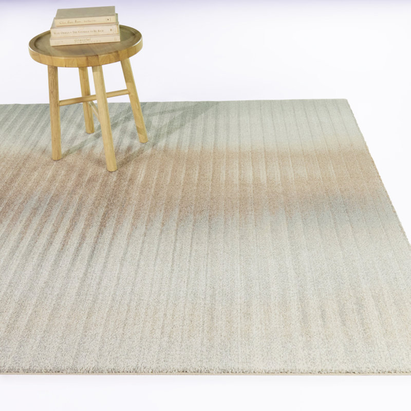 Tapis abstrait moderne beige/rouille Niehaus, 7 pi 10 po x 10 pi