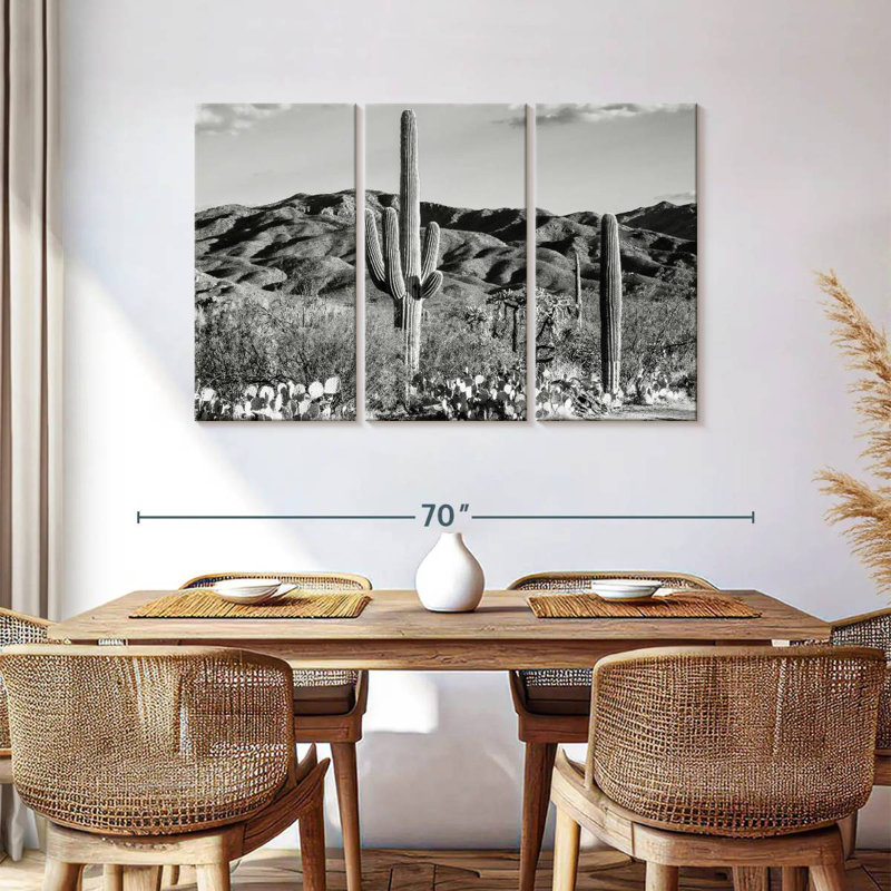 Tergel noir, Arizona - Cactus du désert de Tucson, H 36 po x l 57 po