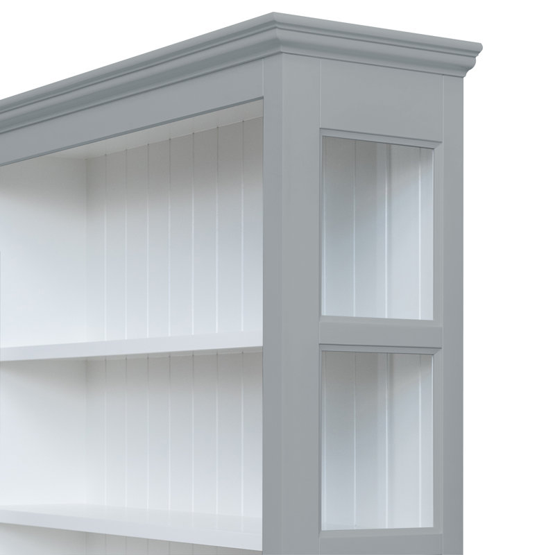 Bush 300 cm W Display Cabinet, Light Silver