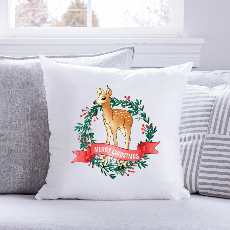 Christmas-07_2 Reversible Throw Pillow, 14" x 14"