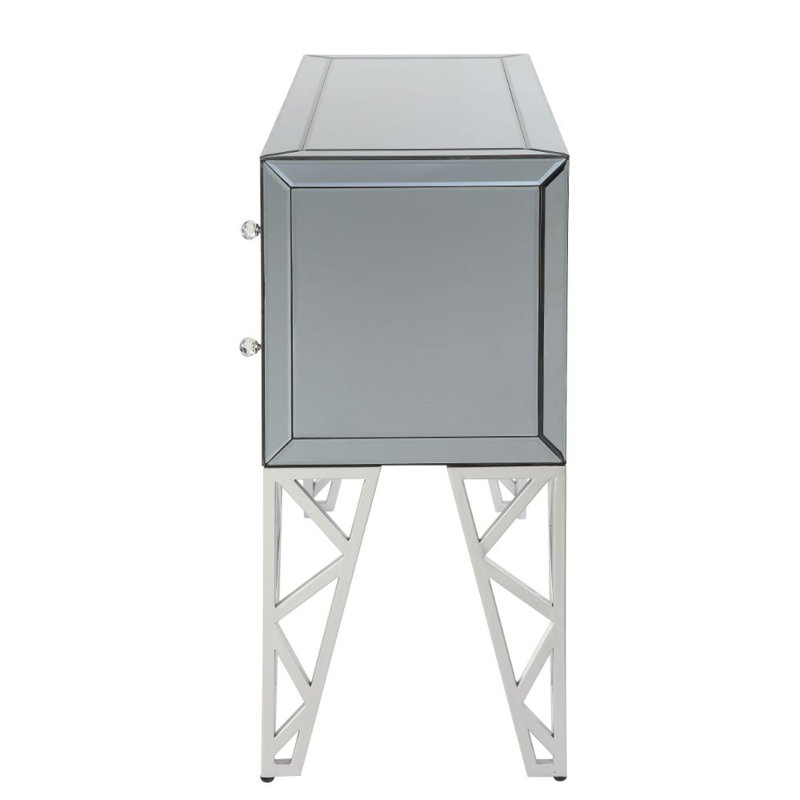 40'' Glass Top Console Table