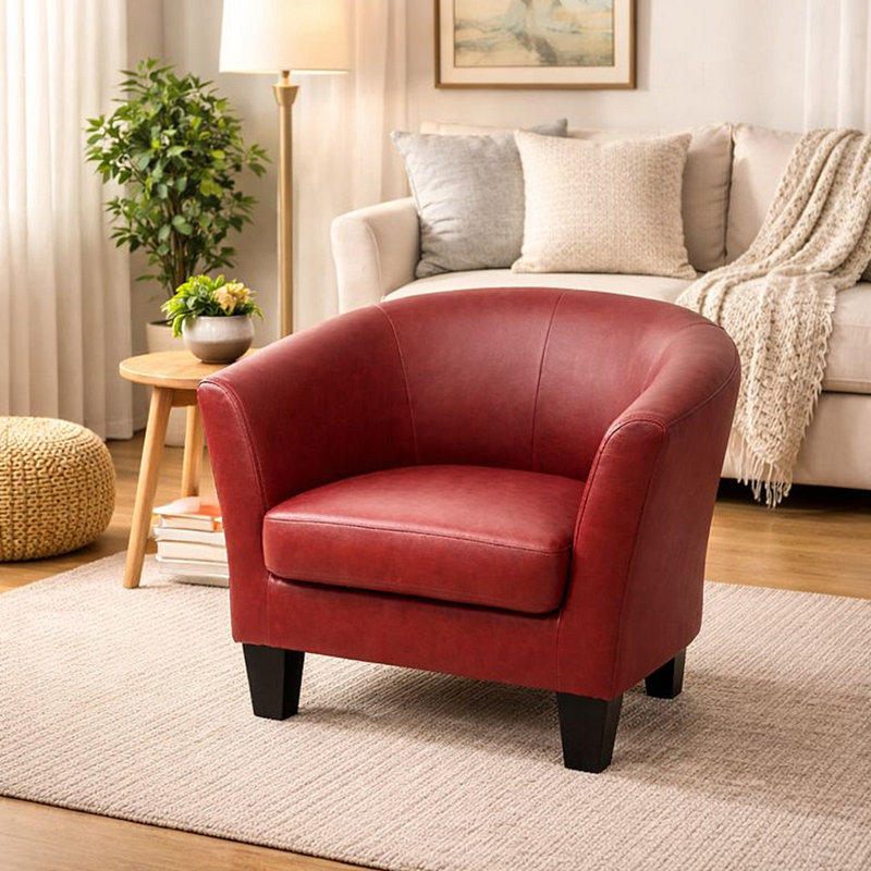Fauteuil d'appoint en similicuir