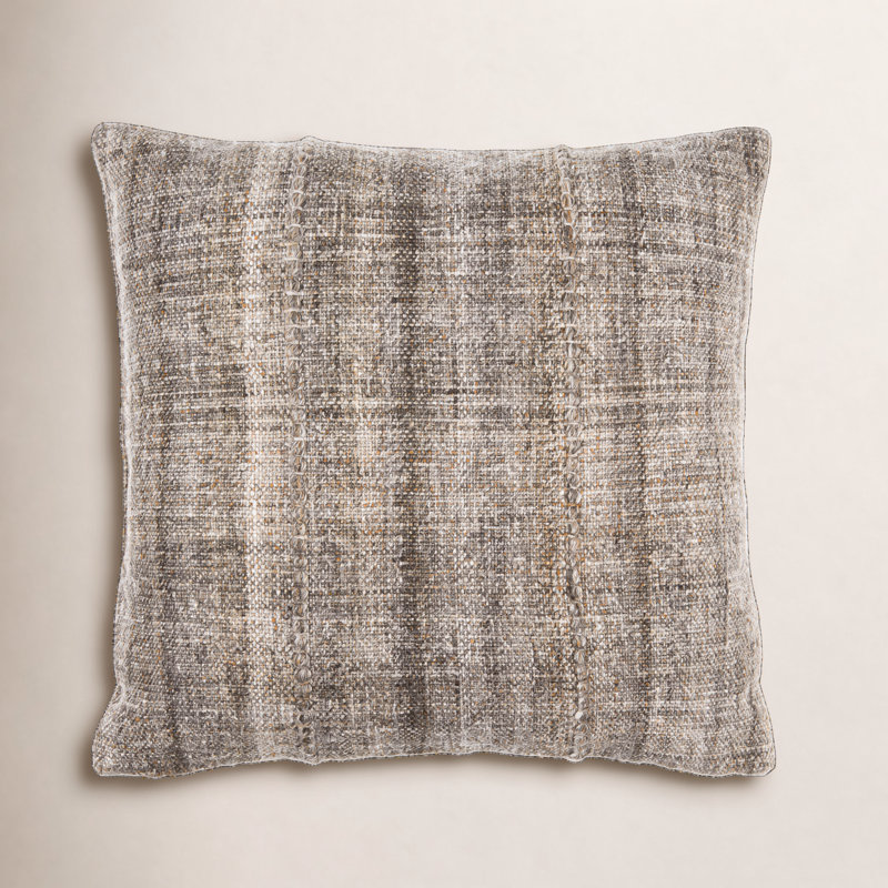 Zeppelin Recycled PET Yarn Reversible Throw Pillow, 20"H x 20"W, Pillow Cover Only - No Insert, Sage