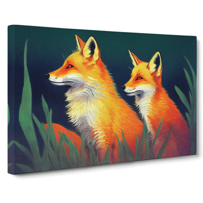 Fine Foxes - Wrapped Canvas