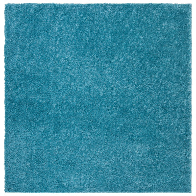 Jiang Shag Turquoise Area Rug