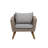 Elbeni Rattan 4 - Person Seating Group with Cushions
