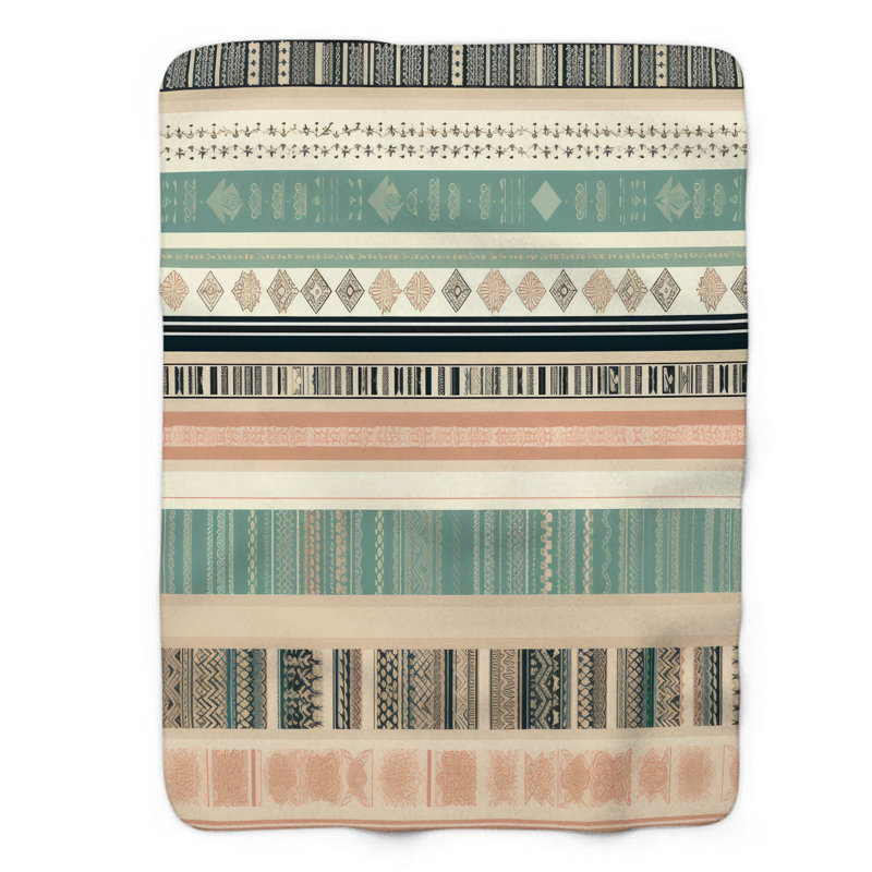 Boho Tiles - 1 Piece Blanket, Queen