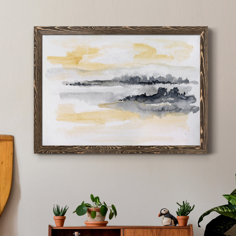 Whispering Wind II - Cadre photo, reproduction d'art sur papier, Noyer, H 31,5 po x l 23,5 po x P 1,5 po