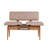 Modern Velvet Upholstered Bank Bench with Hornbeam Legs, 100% Melamine Coated Particle Board, 43.3 x 33.5 x 15.7 inches | Stylish Storage Unit, Comfortable Seat Height 18.9 inches, Perfect for Living Rooms & Entryways-287805186