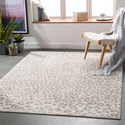 Schiffman Animal Print Brown Area Rug