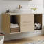 Meuble-lavabo mural moderne 39,3 po avec meuble-lavabo flottant en céramique massif