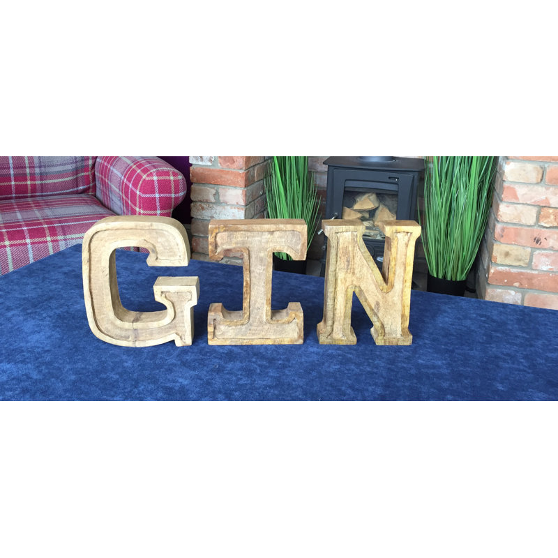 Jaylene Text & Numbers Letter Block