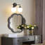 Luminaire de salle de bain à intensité variable avec abat-jour en verre opale lait 5,9 po Romale-401611887-393373180