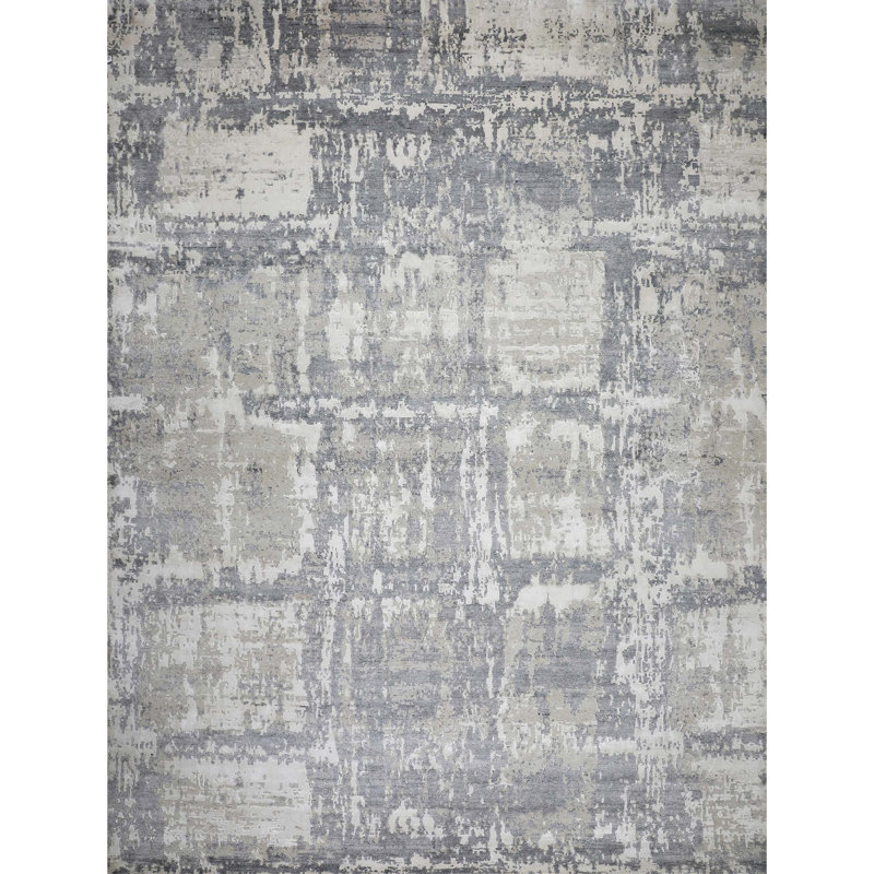 Tapis rectangulaire noué à la main, Rectangle 6 pi x 9 pi
