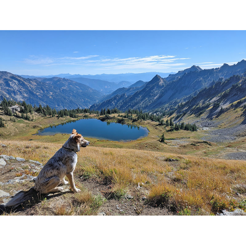 «High Ridge Lake», art mural sur toile tendue, H 36 po x l 48 po