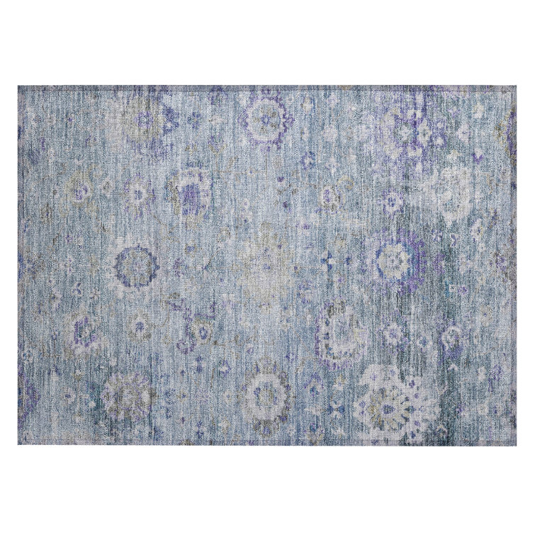 Machine Washable Indoor/Outdoor Chantille ACN1107 Sky Rug