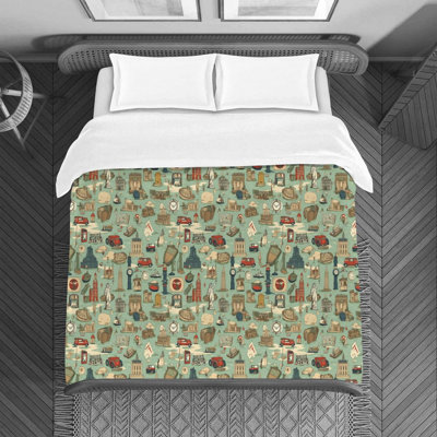Polyester Machine Printed Duvet Cover