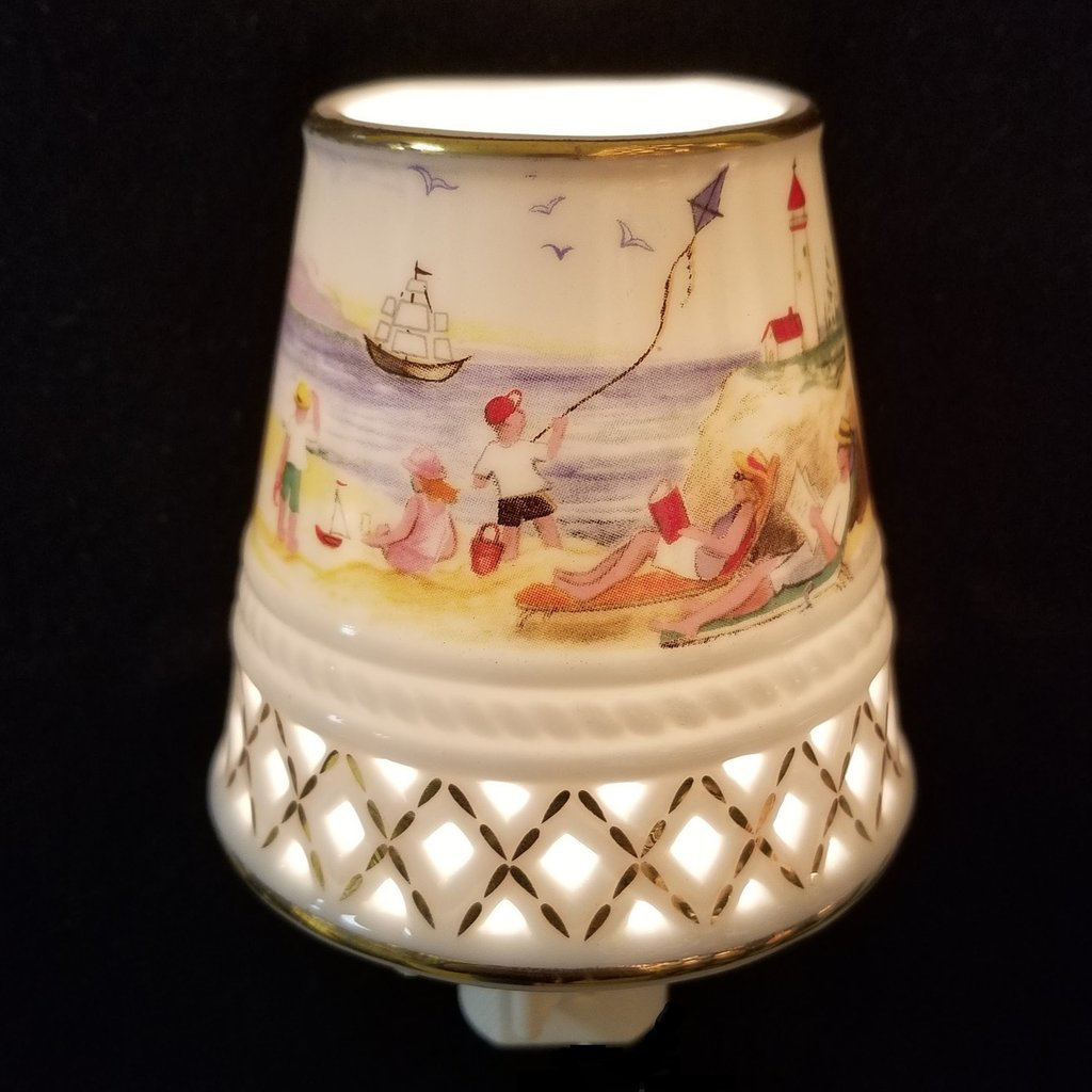 Migel Family At The Beach Night Light Longshore Tides