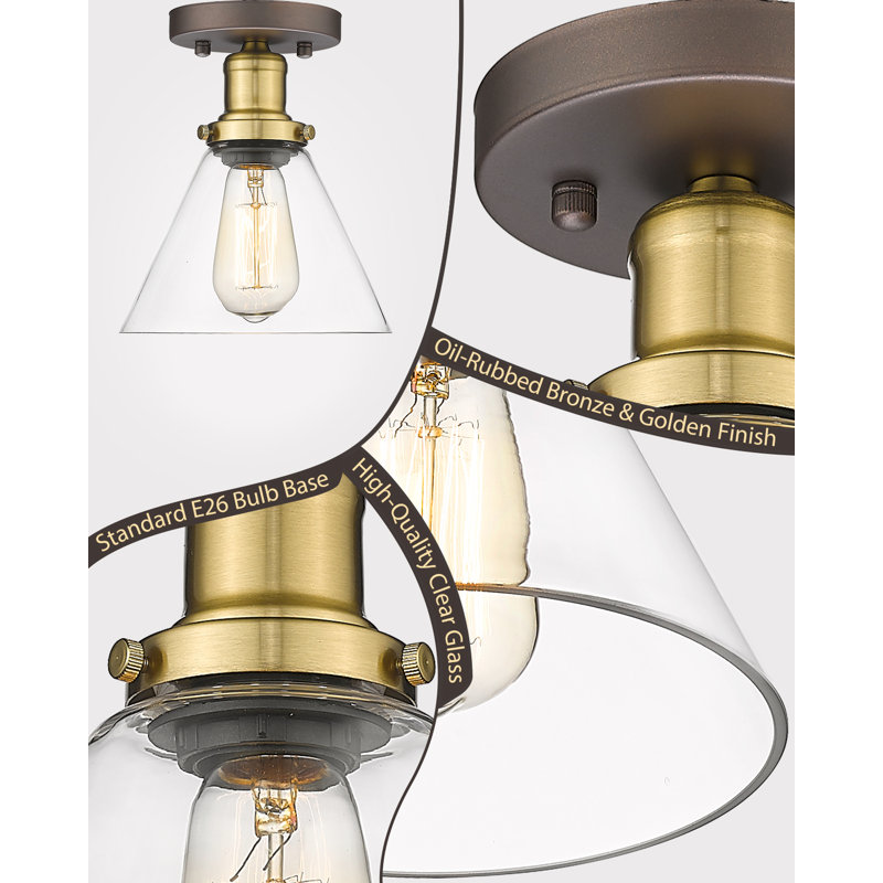 Karren Glass Flush Mount