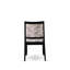 L'ensemble de salle à manger 5 pièces comprend une table de cuisine ronde avec plateau de table noir brossé et 4 chaises empilables en tissu de polyester, noir brossé-778365748