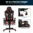 Ebern Designs Adjustable Reclining Ergonomic Swiveling PC & Racing Game Chair-2079339381