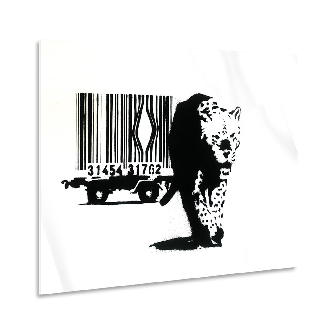 Grafikdruck Bar Code von Banksy