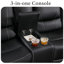 Ensemble de salon de coin 8 pièces avec fauteuil inclinable électrique lève-personne, avec rangement et porte-gobelets