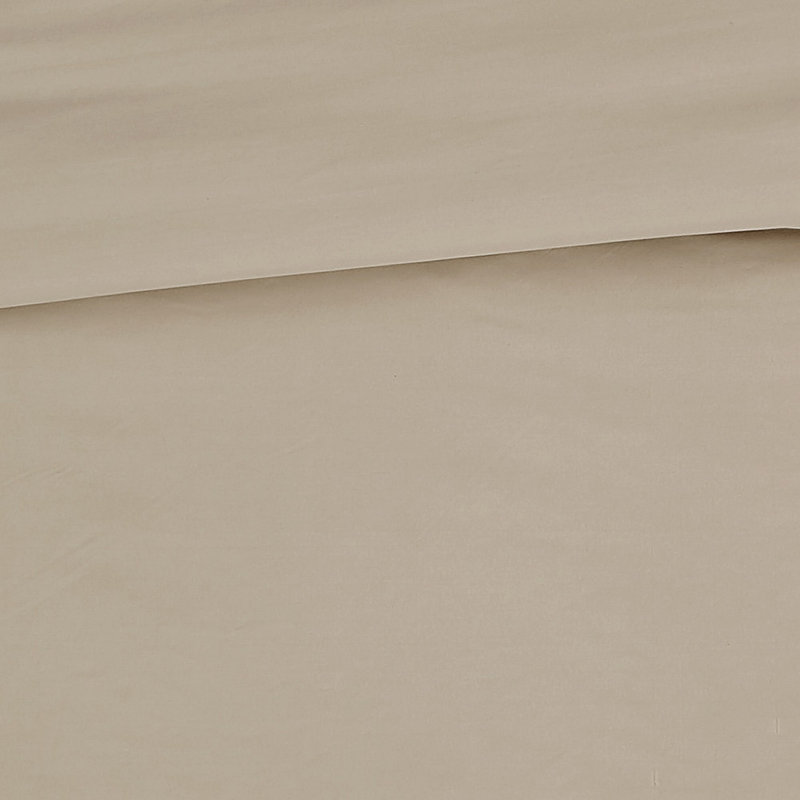 London Fog Garment Wash Solid Duvet Set, Full/Double, Khaki