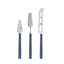 Fantasia Pewter Cheese Knives - 3 Pieces - Light Blue-384434045