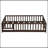 Full Size Floor Bed With Fence And Door,Rubber Wood Floor Bed With Safety Guardrails,Espresso-6222235-6222233