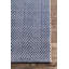 Tapis bleu marine / blanc en coton tissé à la main Sanora-1863371917