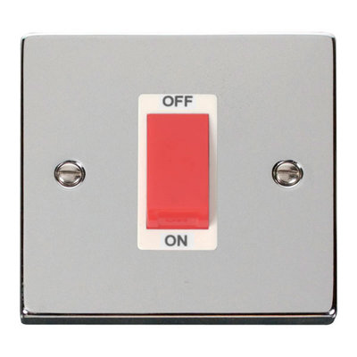 Polished Chrome 1 Gang Size 45A Switch