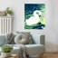 Impression sur toile encadrée «Elegant Swan» par Maupin-1417195524