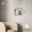 Décoration murale moderne en toile vert pâle Jade II -1798234190-1798234180
