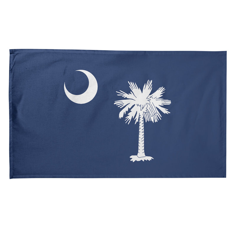 Serviette de thé drapeau south caroline, Polyester sergé