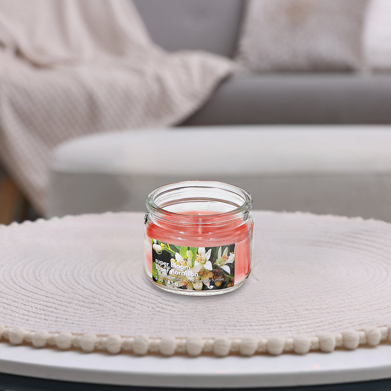 Ensemble de 6 pots en verre parfumés 3 oz