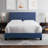 Boyd Sleep Luxembourg Premium Vegan Leather Platform Bed | Adjustable Headboard | Durable Luxury Frame | 8 Center Support Legs | 700 lb Capacity-1233878783-1233878782