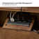 Boneva Mid-century Modern 2-Drawer Nightstand with Hidden Drawer and Built-In Outlets