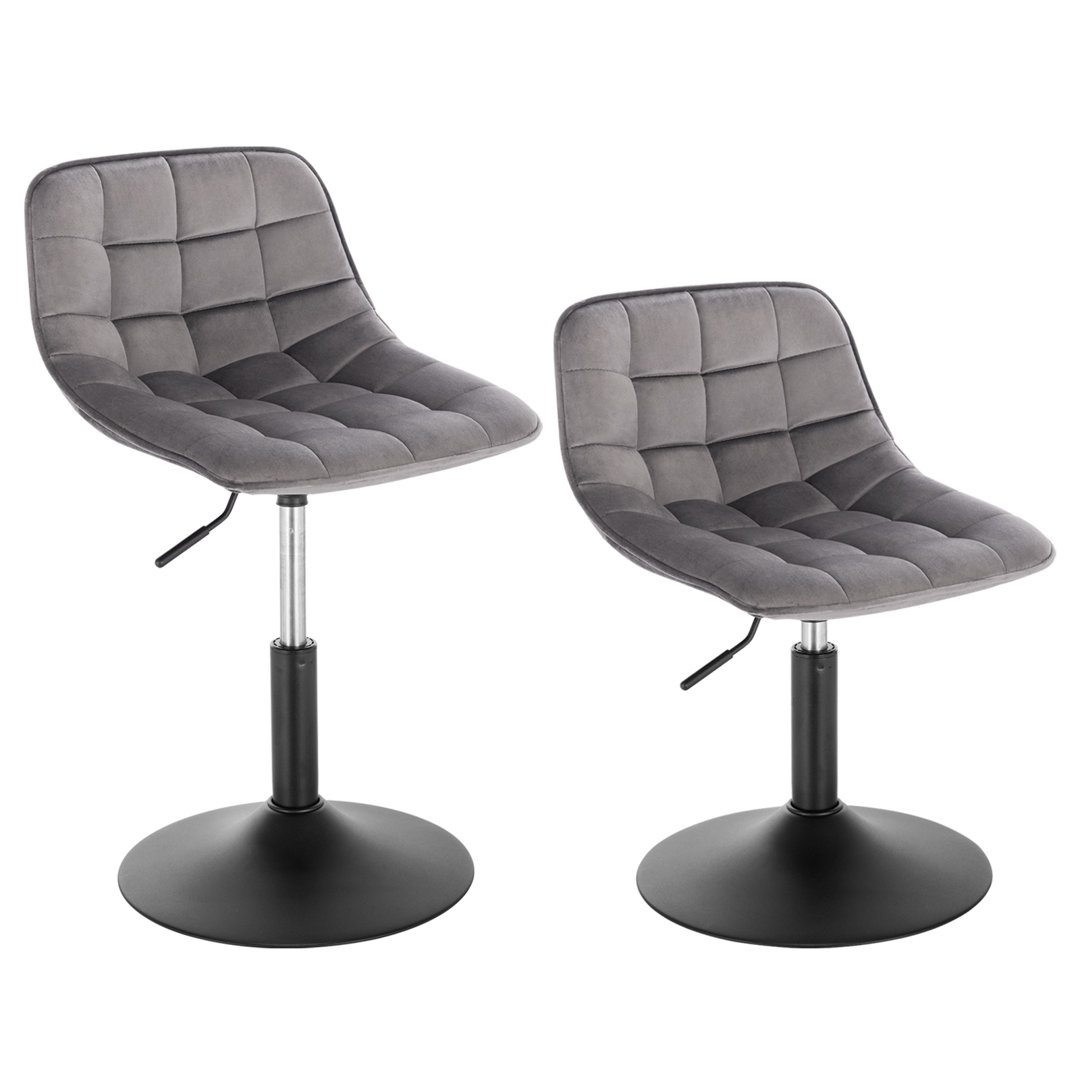 Tarquin Swivel Upholstered Adjustable Height Counter Stool