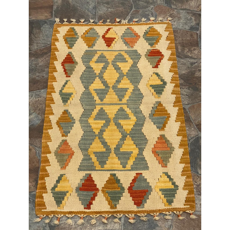 Tapis tribal anatolien fait à la main 2X3 Kilim